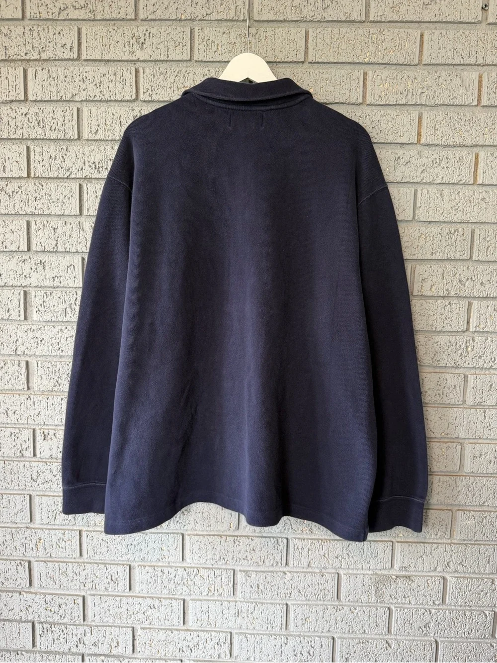 Polo Ralph Lauren Triple Pony 1/4 Zip Sweater Mens Navy Size XXL